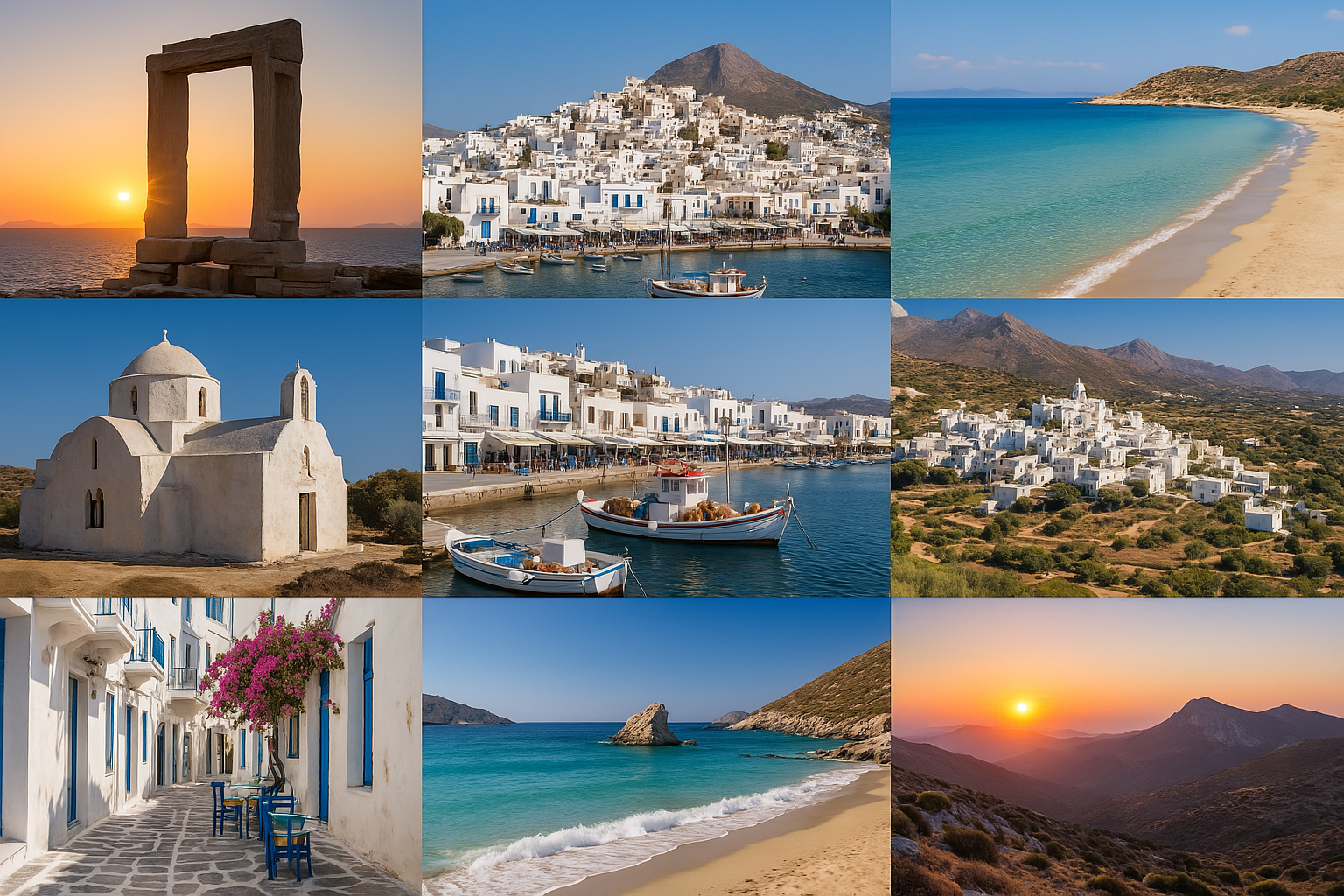 Beautiful view of Naxos Island